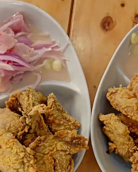 Chicharrón de pescado bien dorado